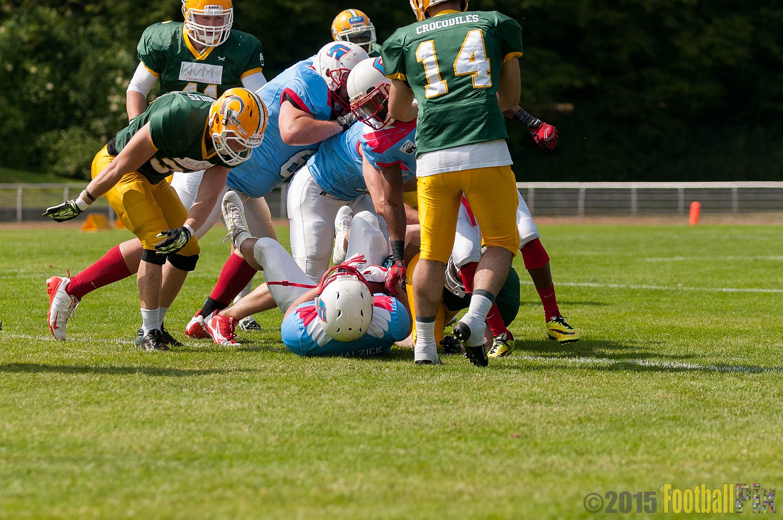 Cologne Crocodiles vs. Bonn Gamecocks - 24.05.2015 GFL2 Nord: Cologne Crocodiles vs. Bonn Gamecocks (18:8)
