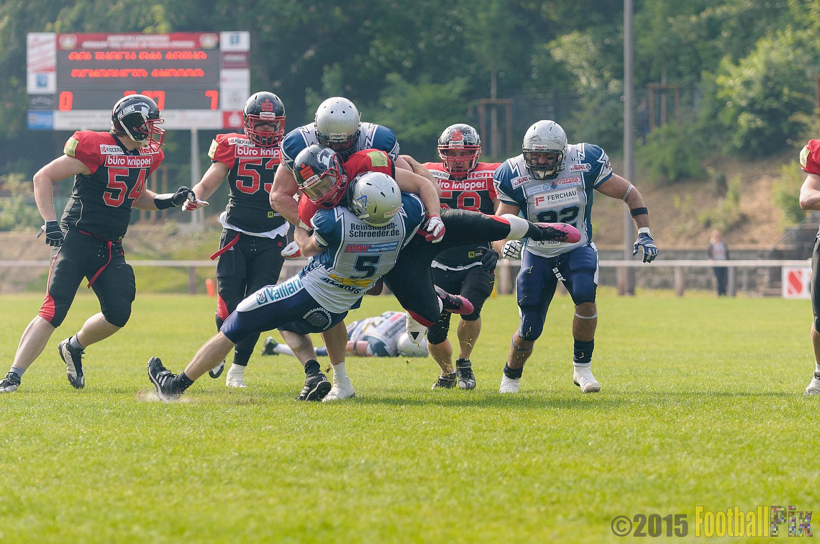 Solingen Paladins vs. Remscheid Amboss - 25.05.2015 RL NRW: Solingen Paladins vs. Remscheid Amboss (30:21)