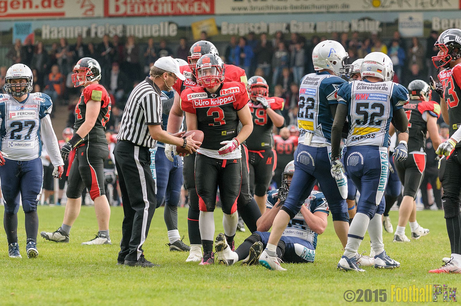 Solingen Paladins vs. Remscheid Amboss - 25.05.2015 RL NRW: Solingen Paladins vs. Remscheid Amboss (30:21)