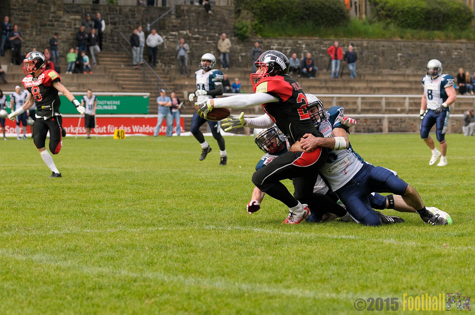 Solingen Paladins vs. Remscheid Amboss - 25.05.2015 RL NRW: Solingen Paladins vs. Remscheid Amboss (30:21)