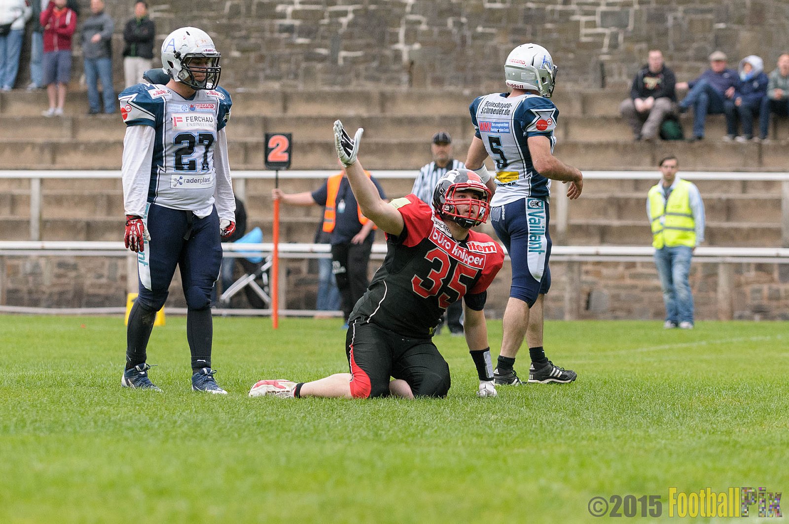 Solingen Paladins vs. Remscheid Amboss - 25.05.2015 RL NRW: Solingen Paladins vs. Remscheid Amboss (30:21)