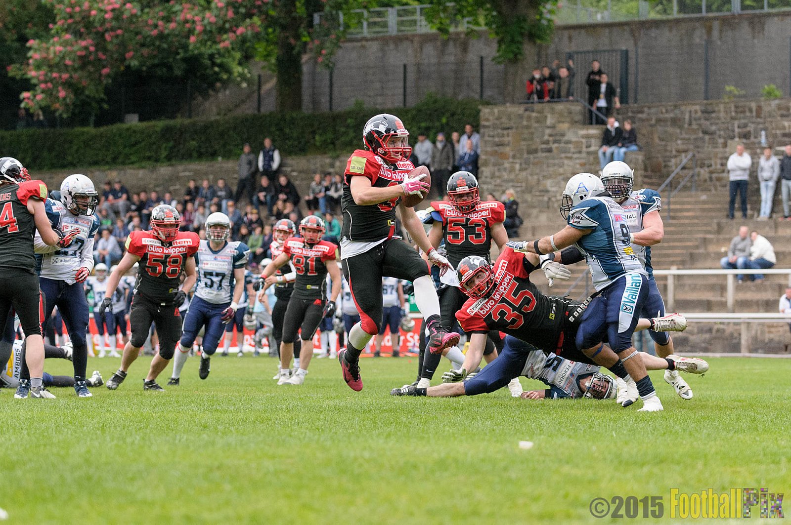 Solingen Paladins vs. Remscheid Amboss - 25.05.2015 RL NRW: Solingen Paladins vs. Remscheid Amboss (30:21)