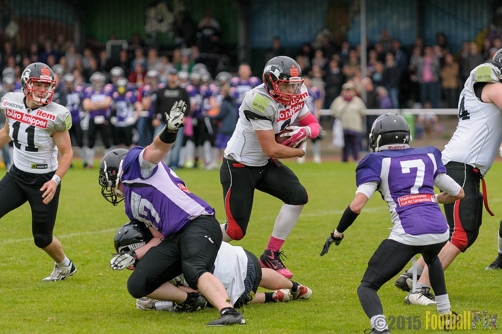 Langenfeld Longhorns vs. Solingen Paladins - 31.05.2015 RL NRW: Langenfeld Longhorns vs. Solingen Paladins (48:22)