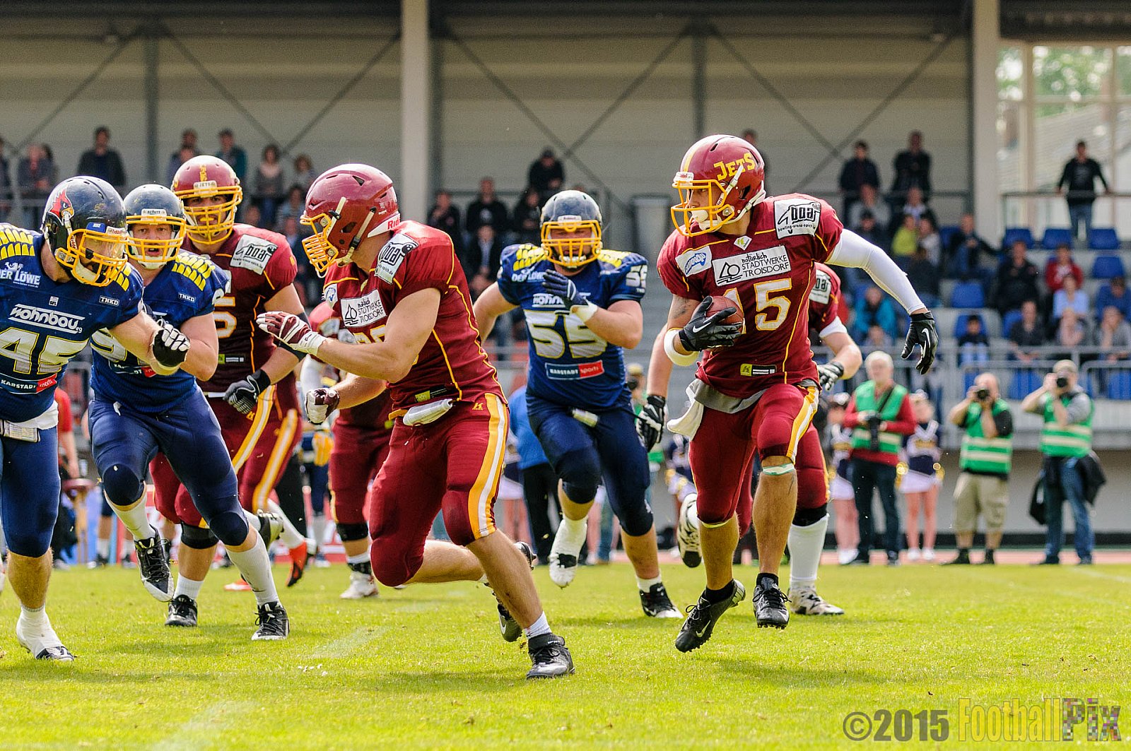 Essen Assindia Cardinals vs. Troisdorf Jets - 21.06.2015 RL NRW: Essen Assindia Cardinals vs. Troisdorf Jets (24:9)