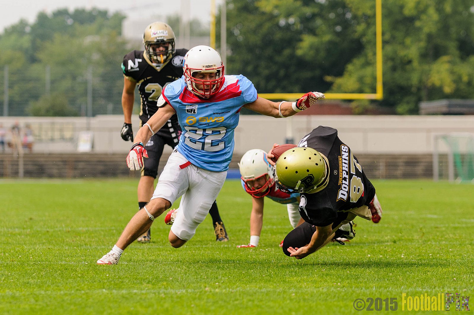 Bonn Gamecocks vs. Paderborn Dolphins - 08.08.2015 GFL2 Nord: Bonn Gamecocks vs. Paderborn Dolphins (49:35)