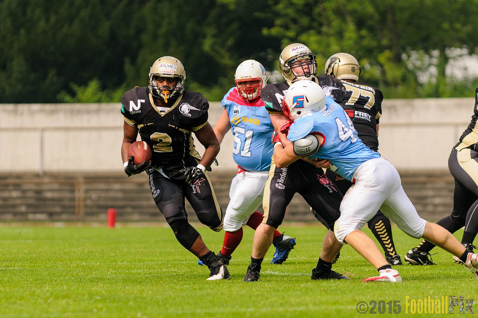 Bonn Gamecocks vs. Paderborn Dolphins - 08.08.2015 GFL2 Nord: Bonn Gamecocks vs. Paderborn Dolphins (49:35)