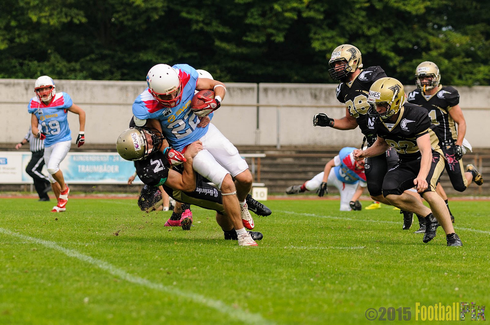Bonn Gamecocks vs. Paderborn Dolphins - 08.08.2015 GFL2 Nord: Bonn Gamecocks vs. Paderborn Dolphins (49:35)