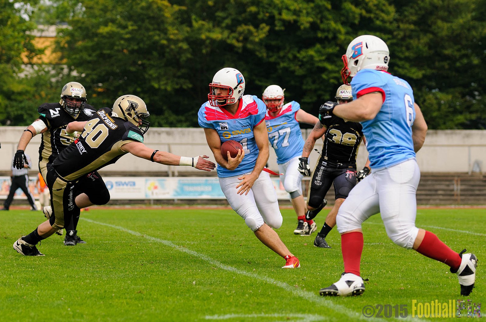Bonn Gamecocks vs. Paderborn Dolphins - 08.08.2015 GFL2 Nord: Bonn Gamecocks vs. Paderborn Dolphins (49:35)