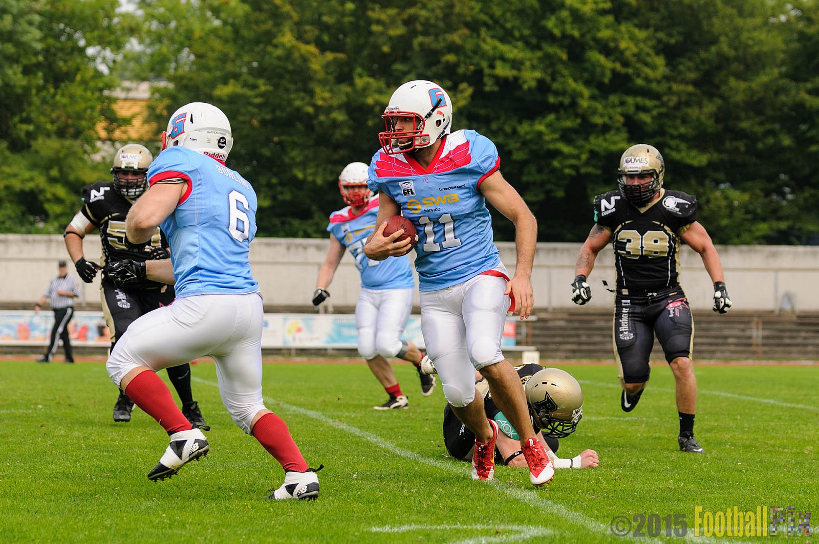 Bonn Gamecocks vs. Paderborn Dolphins - 08.08.2015 GFL2 Nord: Bonn Gamecocks vs. Paderborn Dolphins (49:35)
