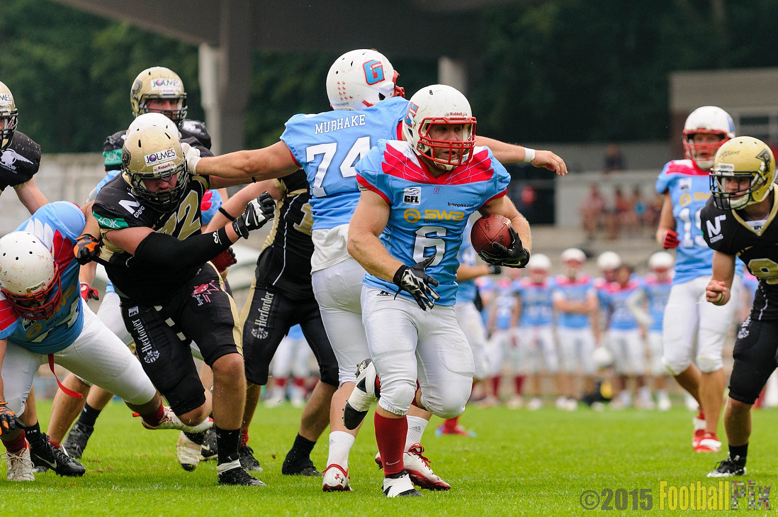Bonn Gamecocks vs. Paderborn Dolphins - 08.08.2015 GFL2 Nord: Bonn Gamecocks vs. Paderborn Dolphins (49:35)