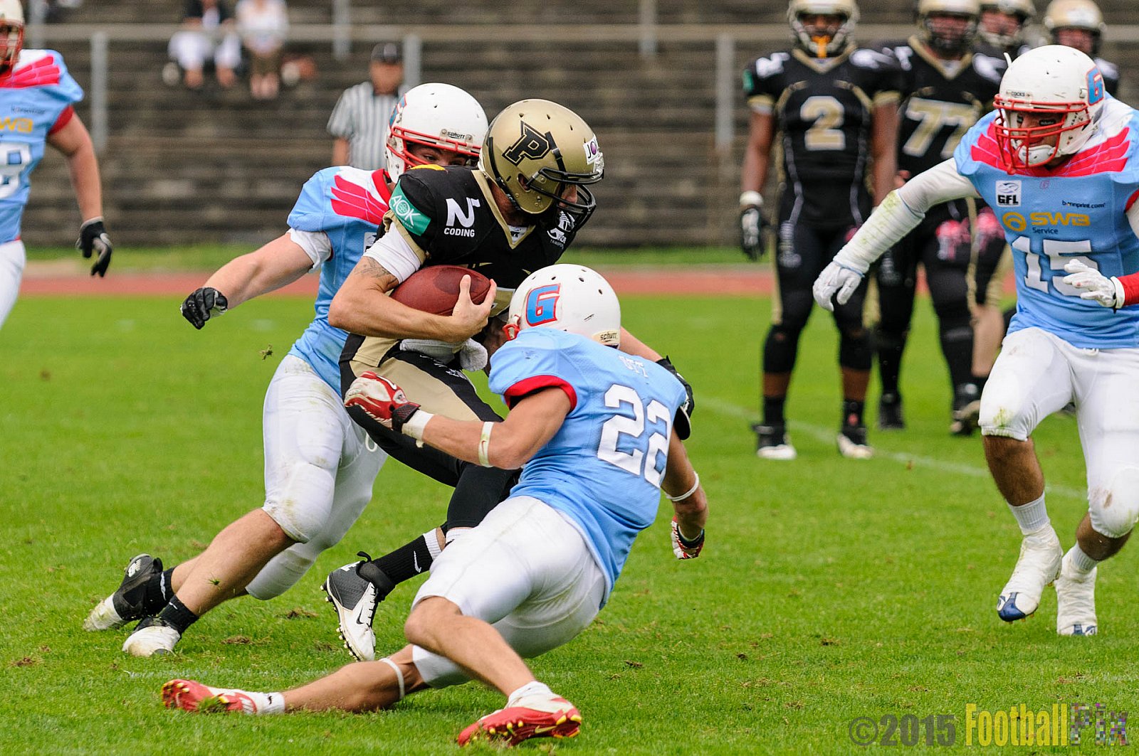 Bonn Gamecocks vs. Paderborn Dolphins - 08.08.2015 GFL2 Nord: Bonn Gamecocks vs. Paderborn Dolphins (49:35)