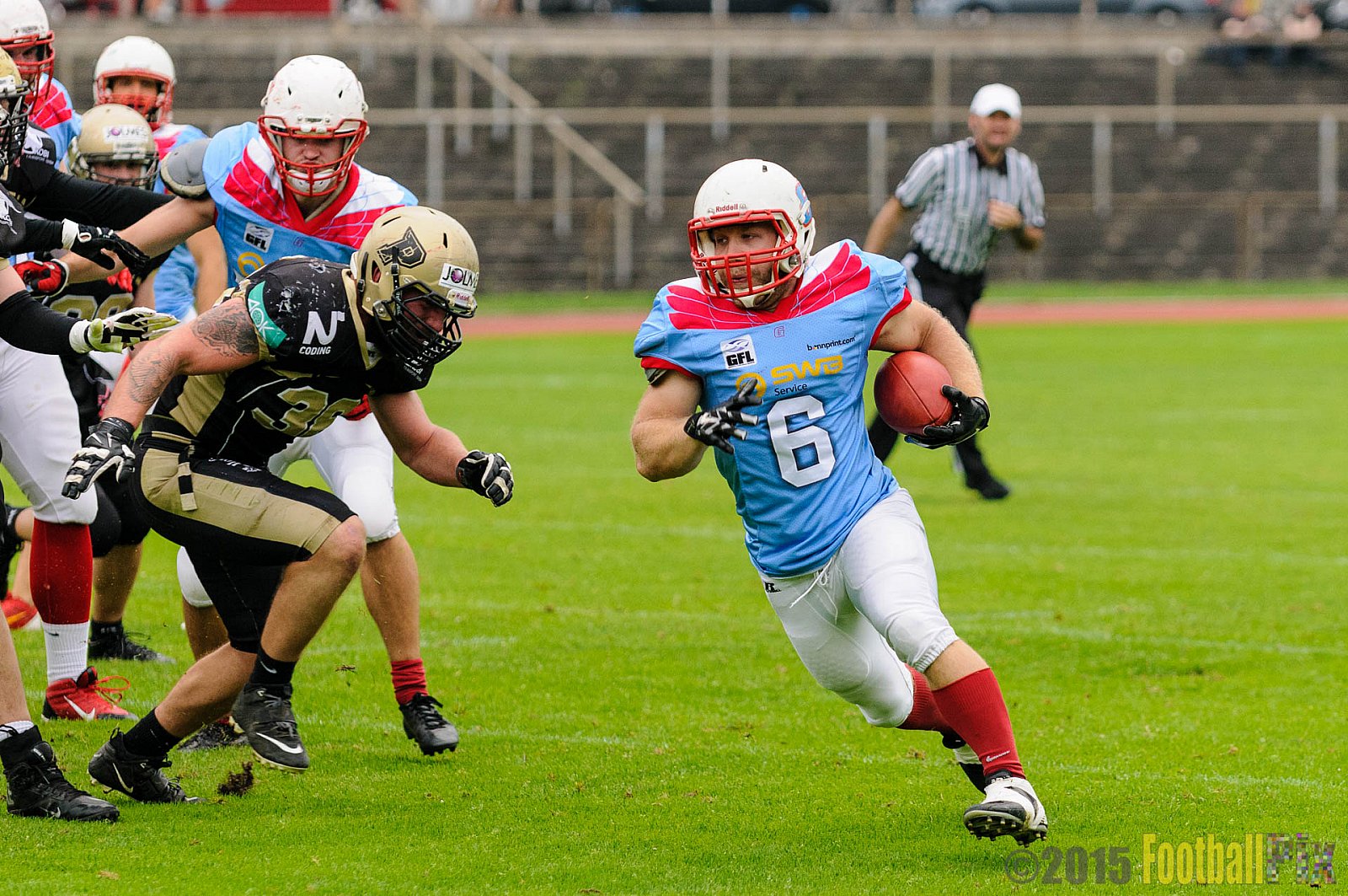 Bonn Gamecocks vs. Paderborn Dolphins - 08.08.2015 GFL2 Nord: Bonn Gamecocks vs. Paderborn Dolphins (49:35)