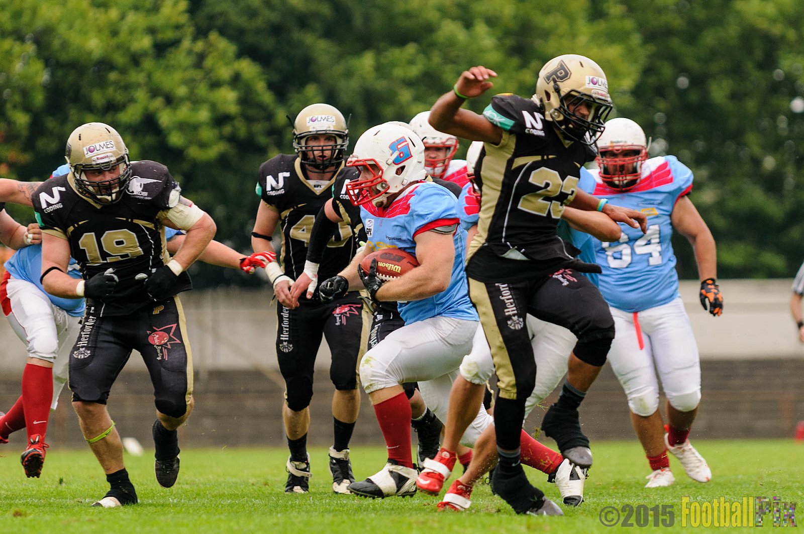 Bonn Gamecocks vs. Paderborn Dolphins - 08.08.2015 GFL2 Nord: Bonn Gamecocks vs. Paderborn Dolphins (49:35)