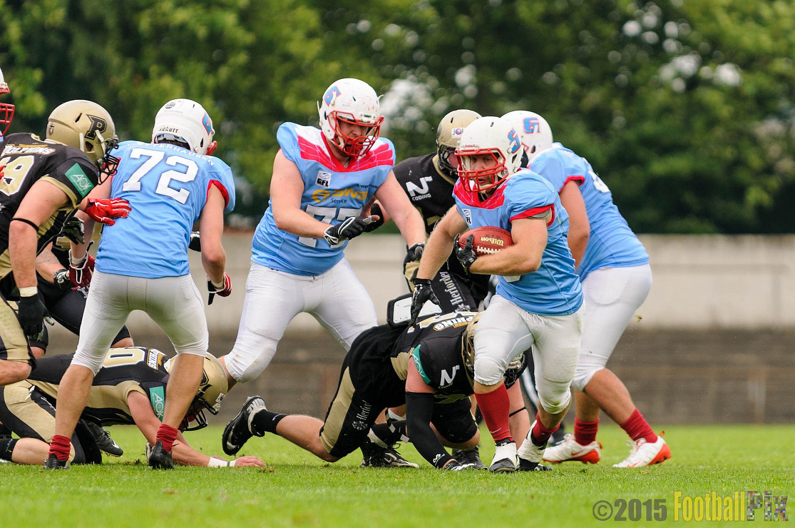 Bonn Gamecocks vs. Paderborn Dolphins - 08.08.2015 GFL2 Nord: Bonn Gamecocks vs. Paderborn Dolphins (49:35)