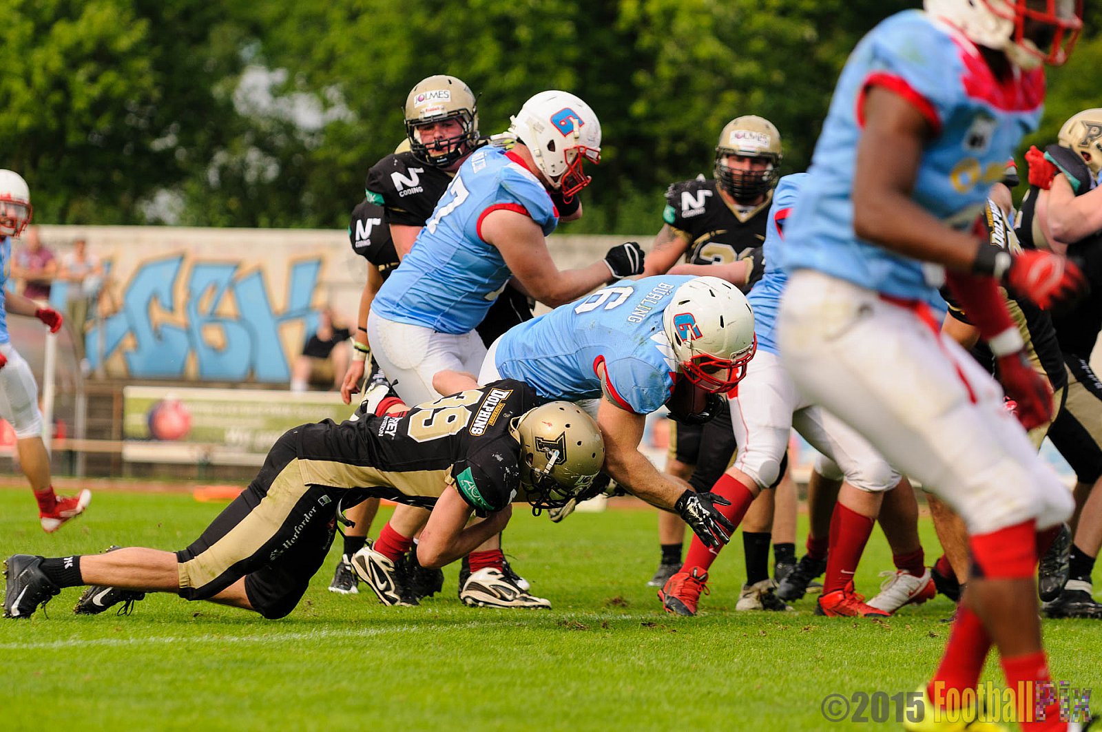 Bonn Gamecocks vs. Paderborn Dolphins - 08.08.2015 GFL2 Nord: Bonn Gamecocks vs. Paderborn Dolphins (49:35)