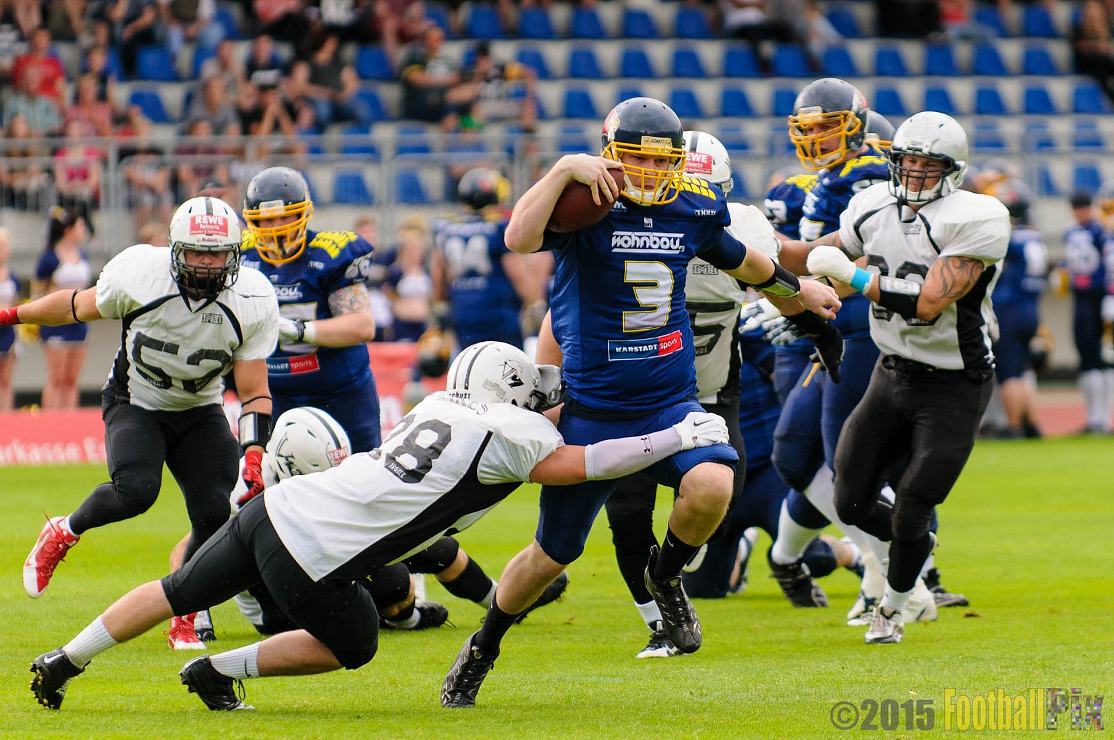 Essen Assindia Cardinals vs. Aachen Vampires - 15.08.2015 RL NRW: Essen Assindia Cardinals vs. Aachen Vampires (28:10)