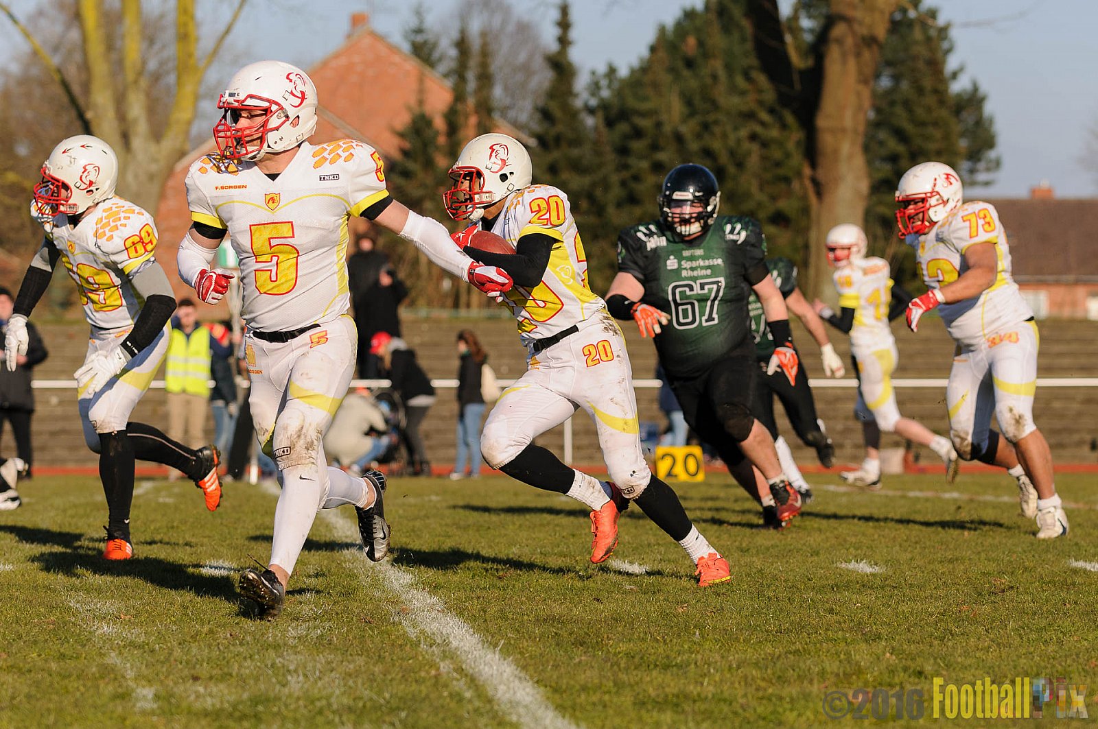 Pre-Season Game Rheine Raptors vs. Münster Mammuts  - 13.03.2016 Pre-Season Game: Rheine Raptors vs. Münster Mammuts (0:14)