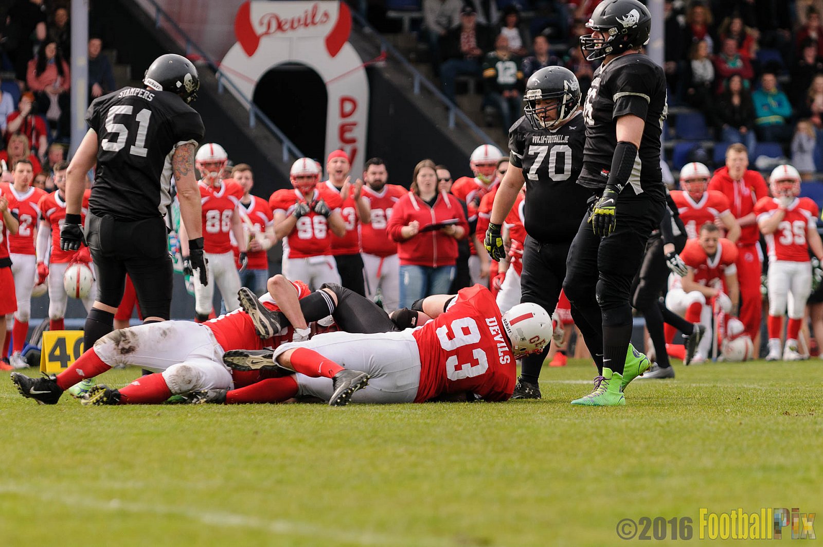 Pre-Season Game Gelsenkirchen Devils vs. Trier Stampers - 02.04.2016 Pre-Season Game: Gelsenkirchen Devils vs. Trier Stampers (34:6)