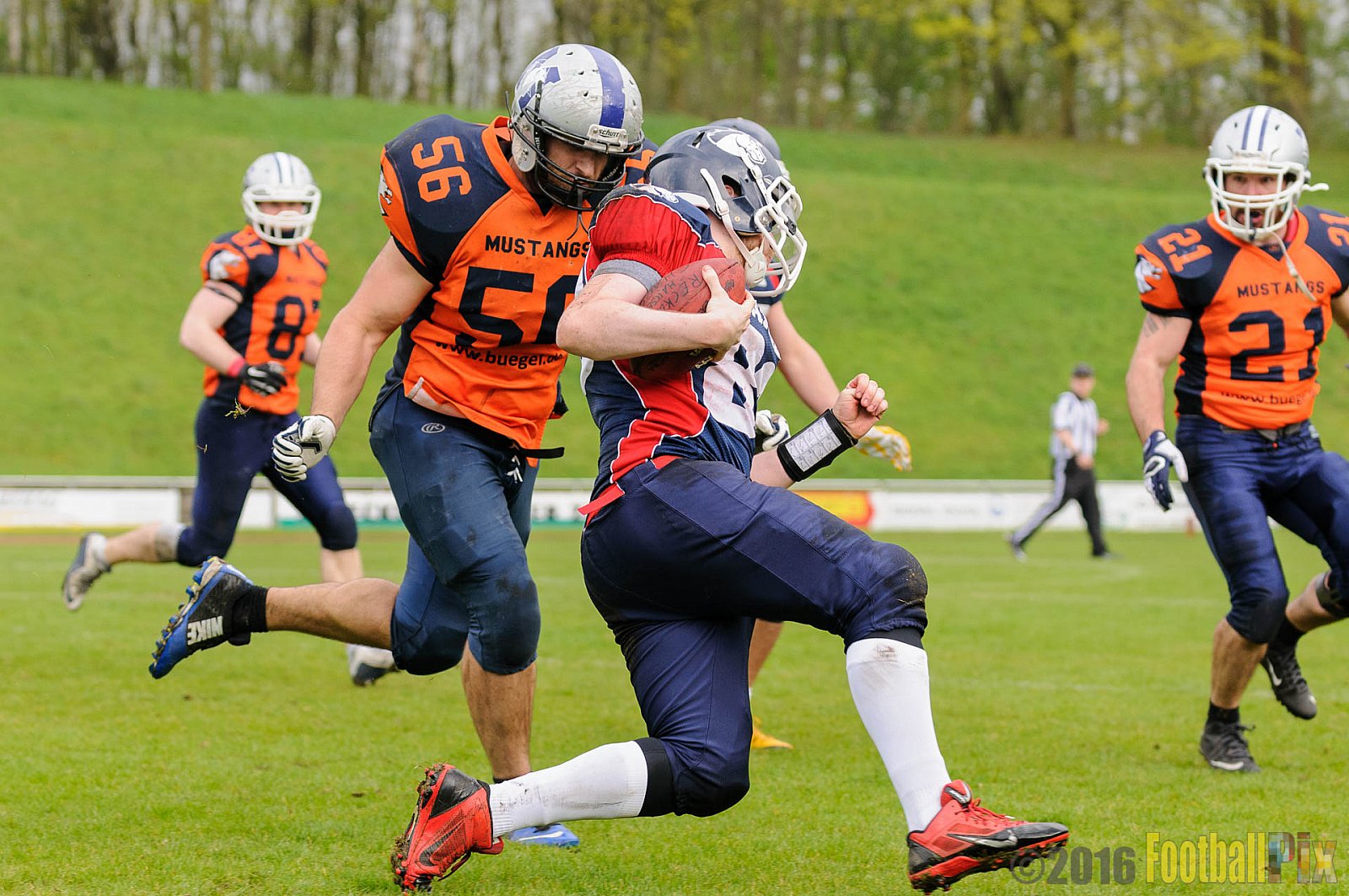 Recklinghausen Chargers vs. Sauerland Mustangs - 16.04.2016 LL NRW: Recklinghausen Chargers vs. Sauerland Mustangs (12:7)