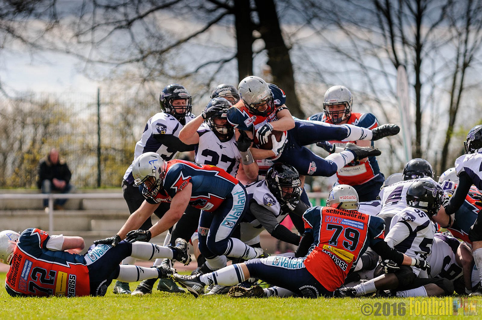 Remscheid Amboss vs. Langenfeld Longhorns - 17.04.2016 RL NRW: Remscheid Amboss vs. Langenfeld Longhorns (32:24)