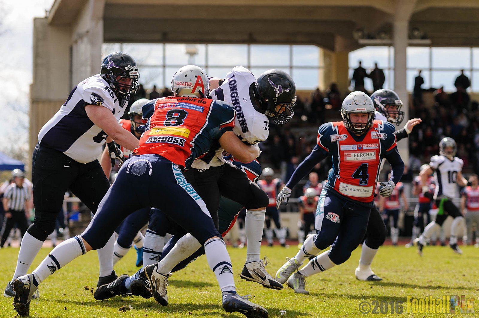 Remscheid Amboss vs. Langenfeld Longhorns - 17.04.2016 RL NRW: Remscheid Amboss vs. Langenfeld Longhorns (32:24)