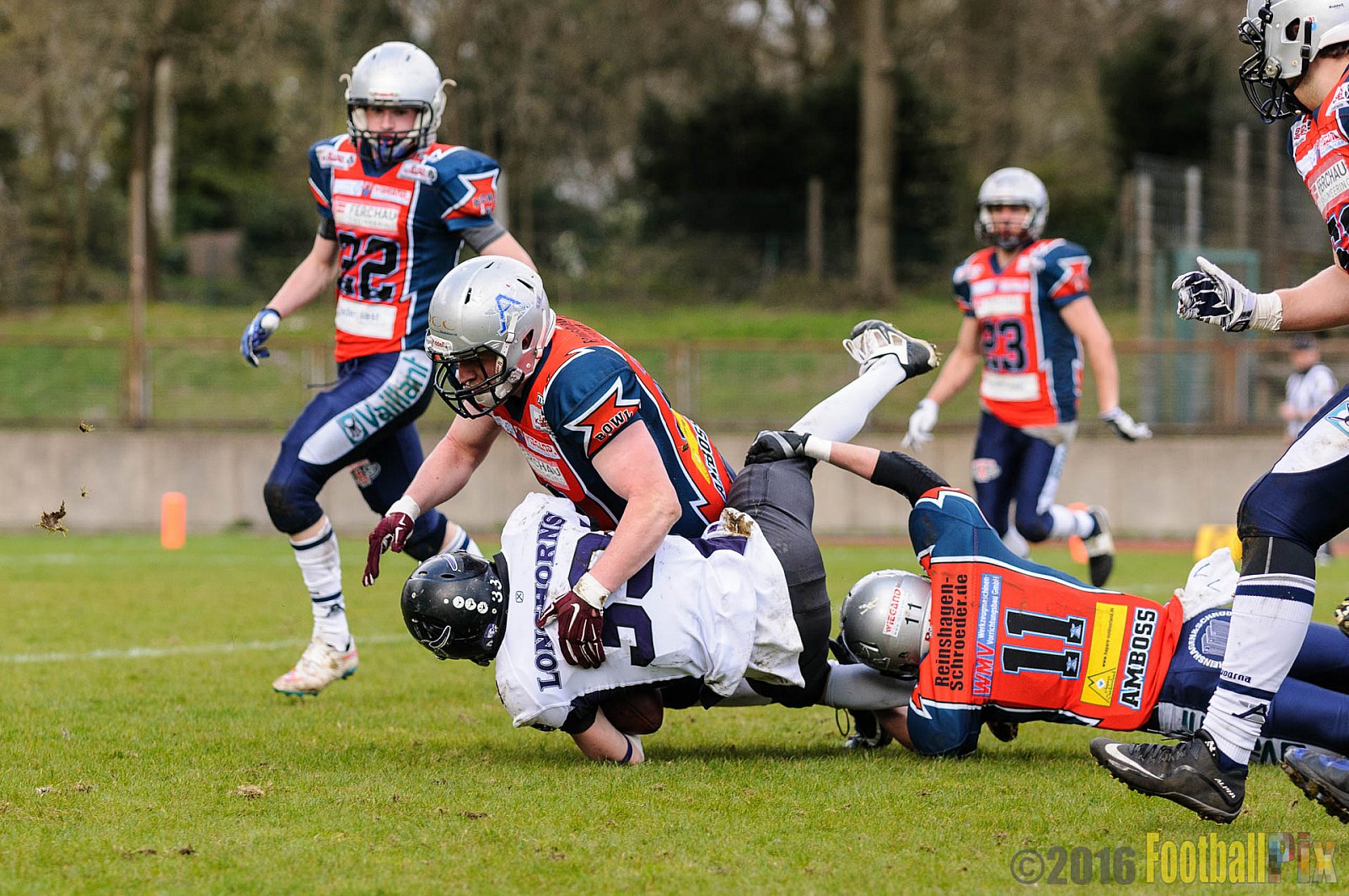 Remscheid Amboss vs. Langenfeld Longhorns - 17.04.2016 RL NRW: Remscheid Amboss vs. Langenfeld Longhorns (32:24)