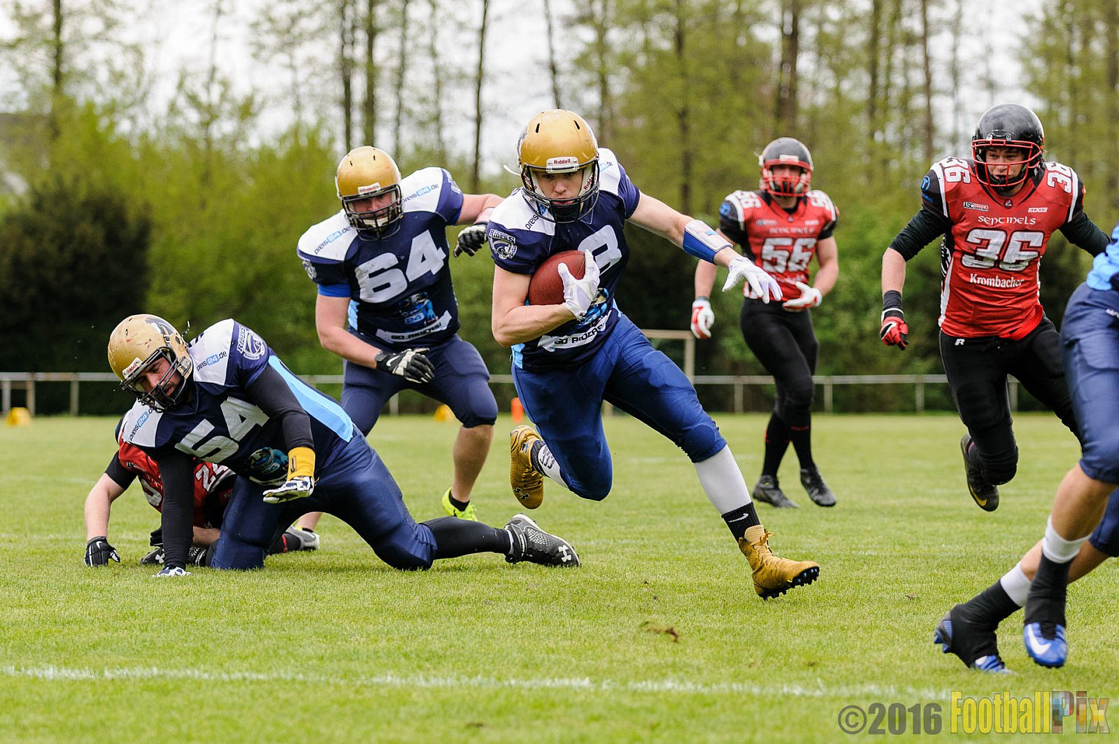 Schiefbahn Riders vs. Siegen Sentinels - 23.04.2016 OL NRW: Schiefbahn Riders vs. Siegen Sentinels (30:33)