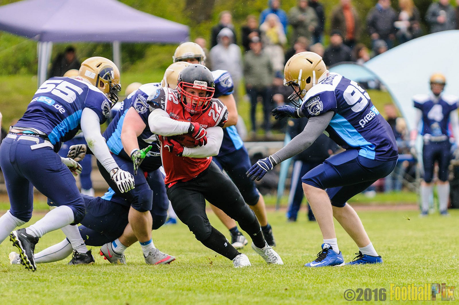 Schiefbahn Riders vs. Siegen Sentinels - 23.04.2016 OL NRW: Schiefbahn Riders vs. Siegen Sentinels (30:33)