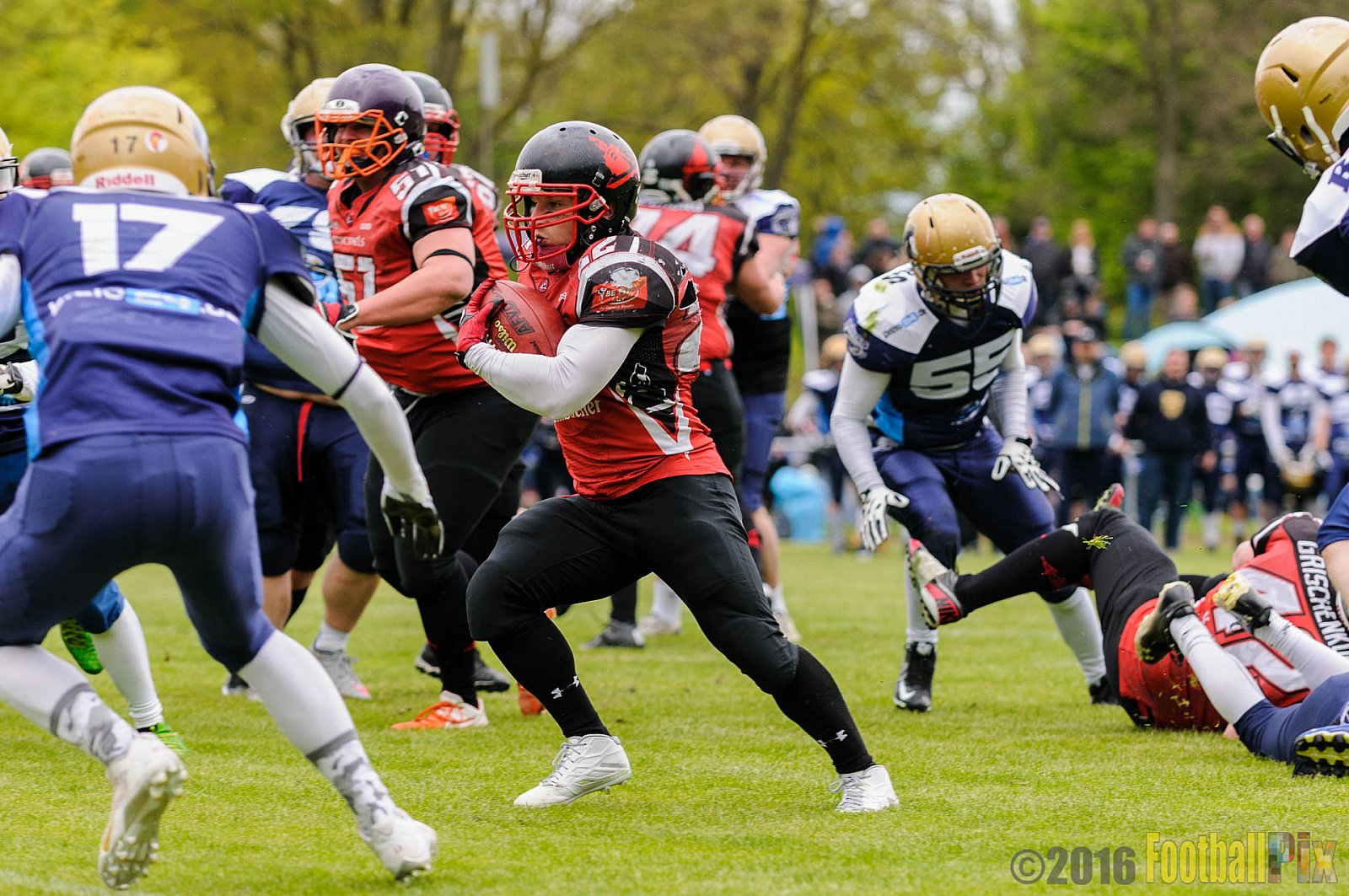 Schiefbahn Riders vs. Siegen Sentinels - 23.04.2016 OL NRW: Schiefbahn Riders vs. Siegen Sentinels (30:33)