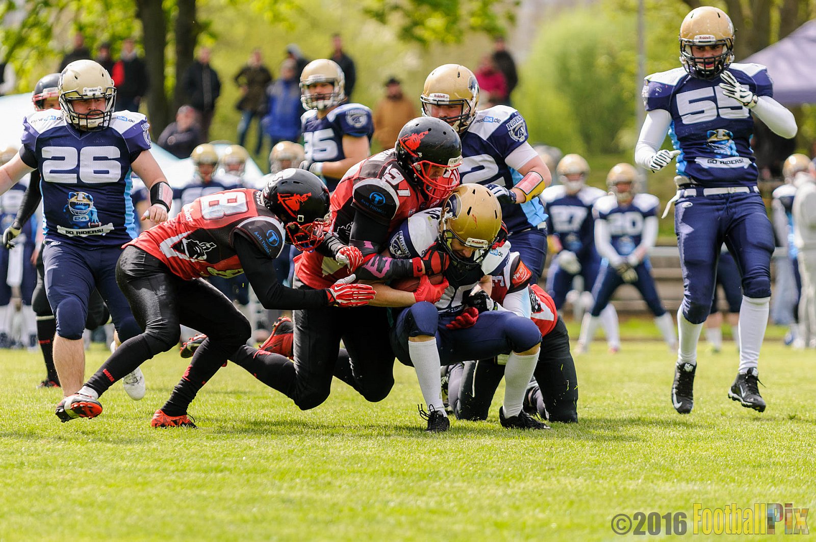 Schiefbahn Riders vs. Siegen Sentinels - 23.04.2016 OL NRW: Schiefbahn Riders vs. Siegen Sentinels (30:33)