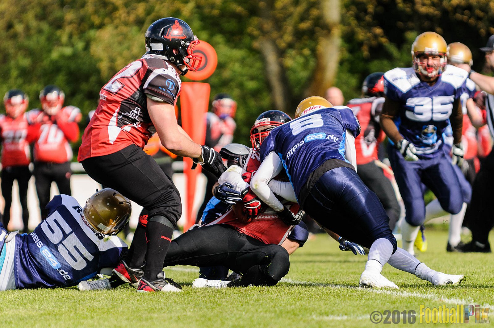Schiefbahn Riders vs. Siegen Sentinels - 23.04.2016 OL NRW: Schiefbahn Riders vs. Siegen Sentinels (30:33)