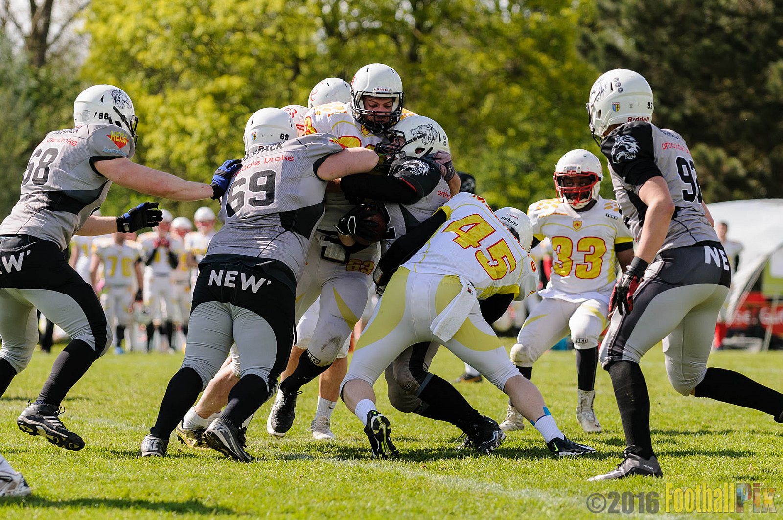 Mönchengladbach Wolfpack vs. Münster Mammuts - 24.04.2016 OL NRW: Mönchengladbach Wolfpack vs. Münster Mammuts (6:6)
