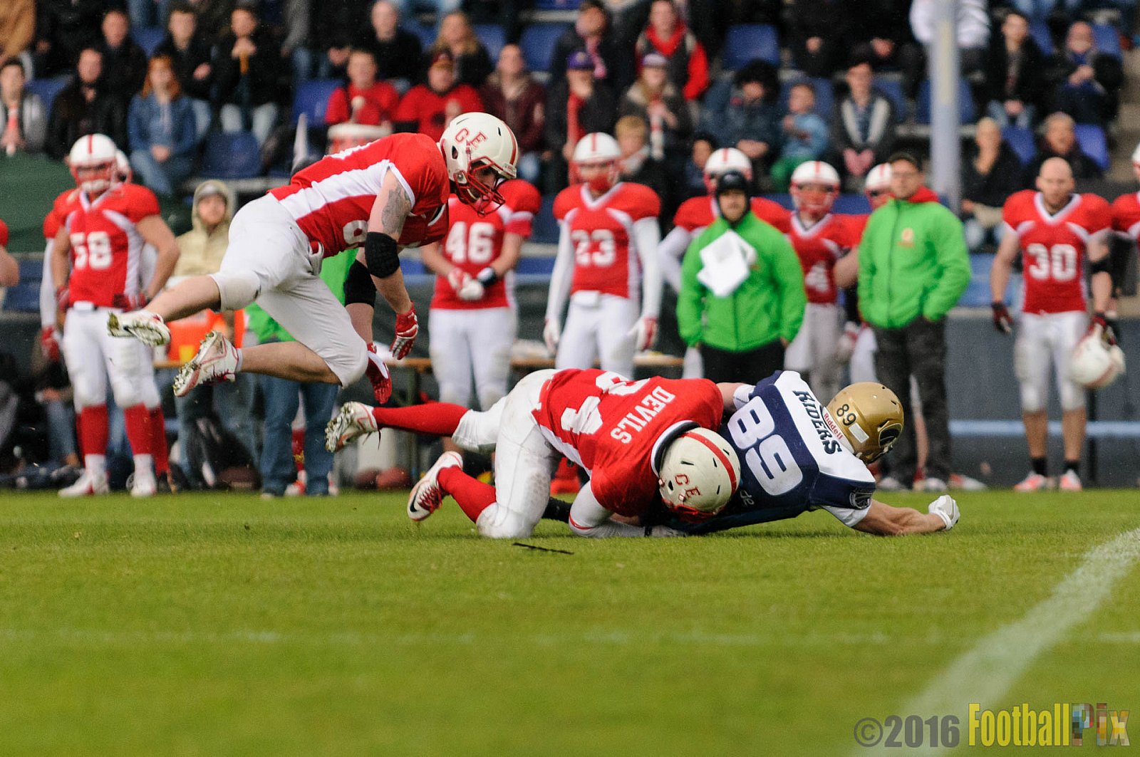Gelsenkirchen Devils vs. Schiefbahn Riders - 30.04.2016 OL NRW: Gelsenkirchen Devils vs. Schiefbahn Riders (37:25)