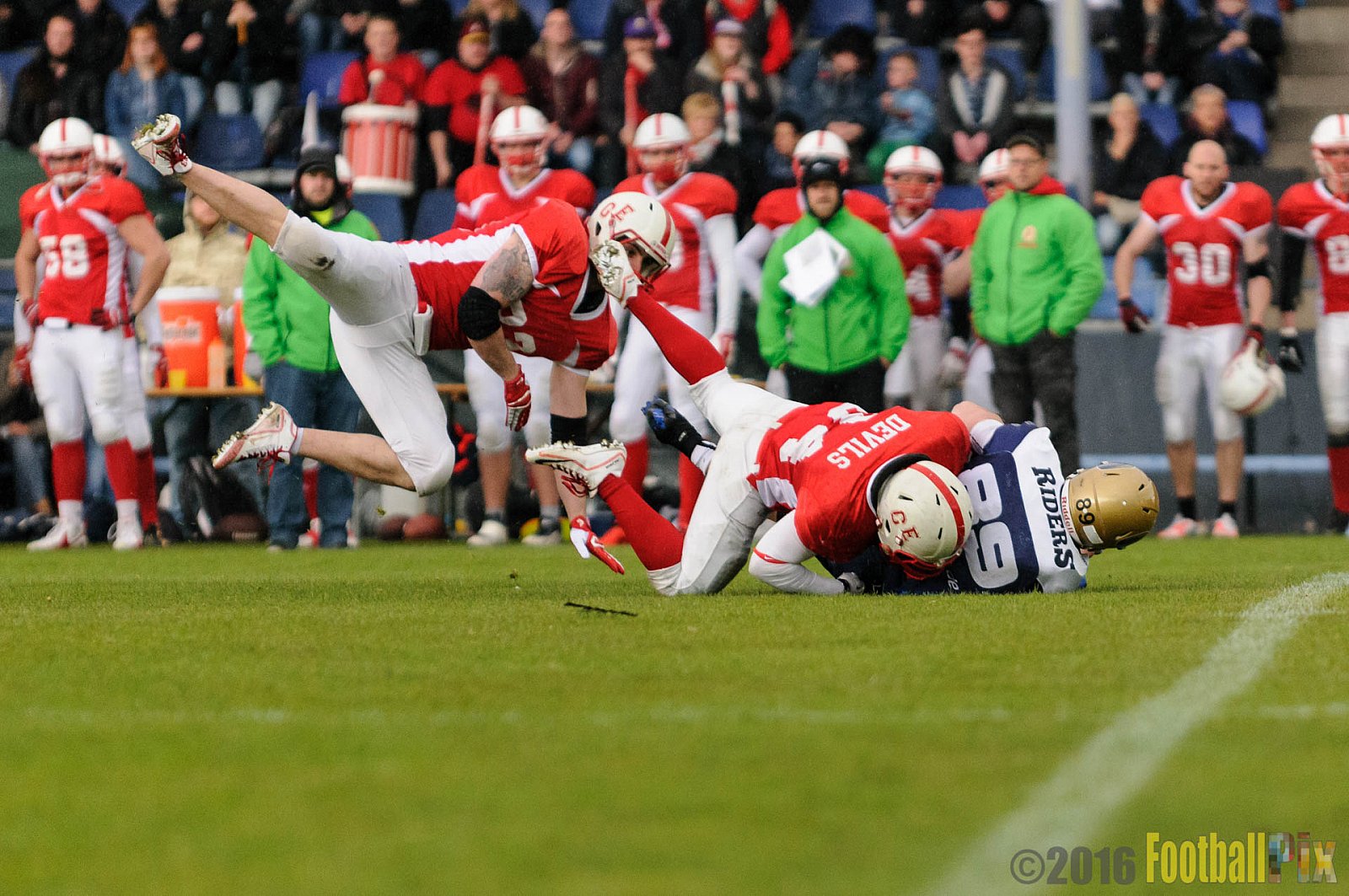 Gelsenkirchen Devils vs. Schiefbahn Riders - 30.04.2016 OL NRW: Gelsenkirchen Devils vs. Schiefbahn Riders (37:25)
