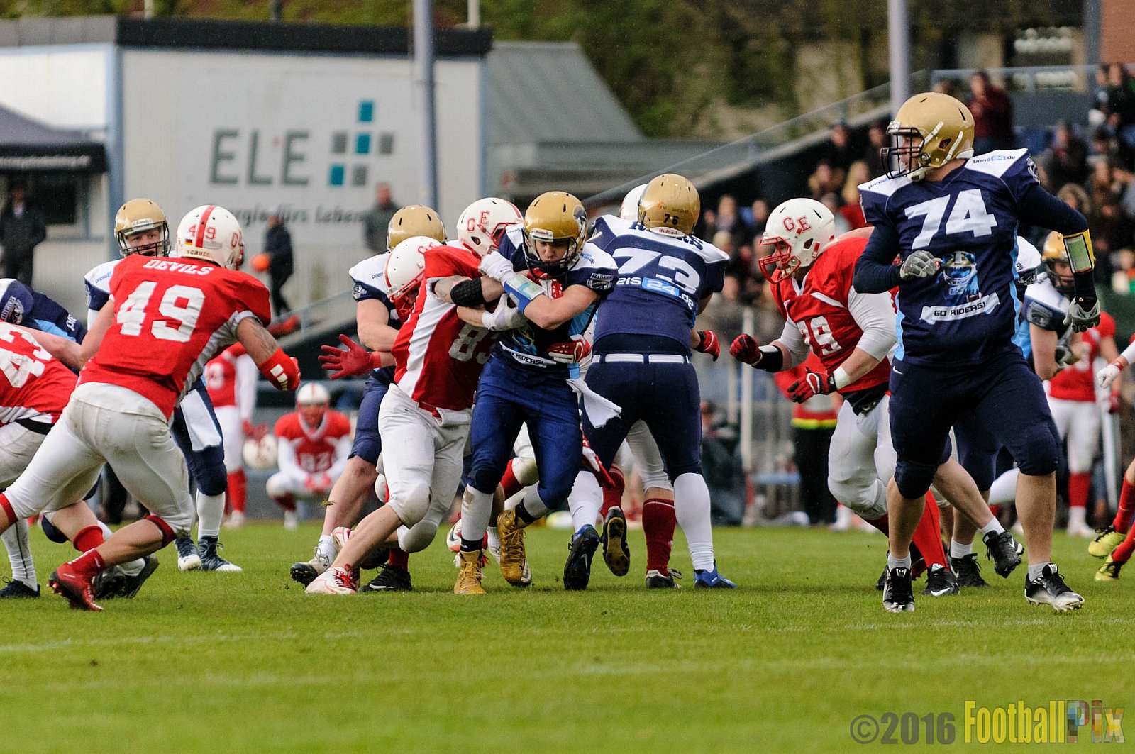 Gelsenkirchen Devils vs. Schiefbahn Riders - 30.04.2016 OL NRW: Gelsenkirchen Devils vs. Schiefbahn Riders (37:25)