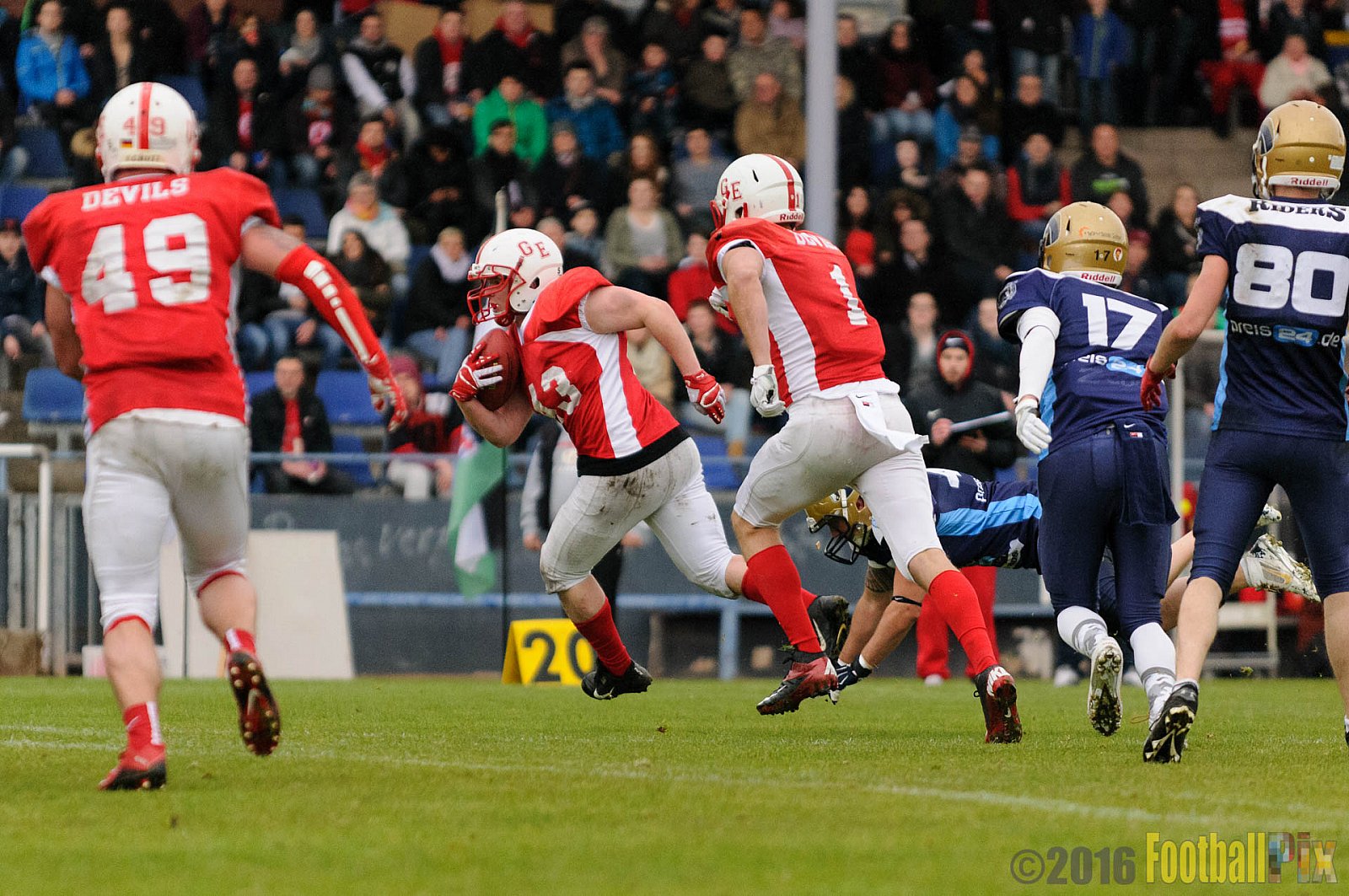 Gelsenkirchen Devils vs. Schiefbahn Riders - 30.04.2016 OL NRW: Gelsenkirchen Devils vs. Schiefbahn Riders (37:25)