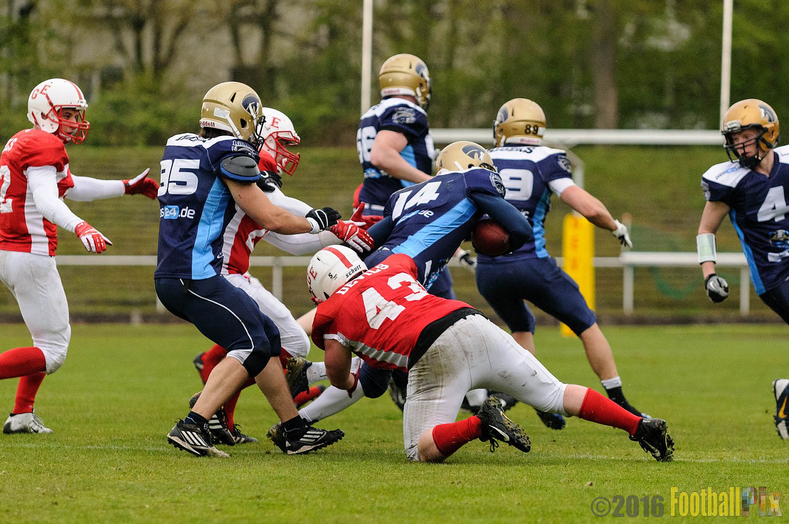 Gelsenkirchen Devils vs. Schiefbahn Riders - 30.04.2016 OL NRW: Gelsenkirchen Devils vs. Schiefbahn Riders (37:25)