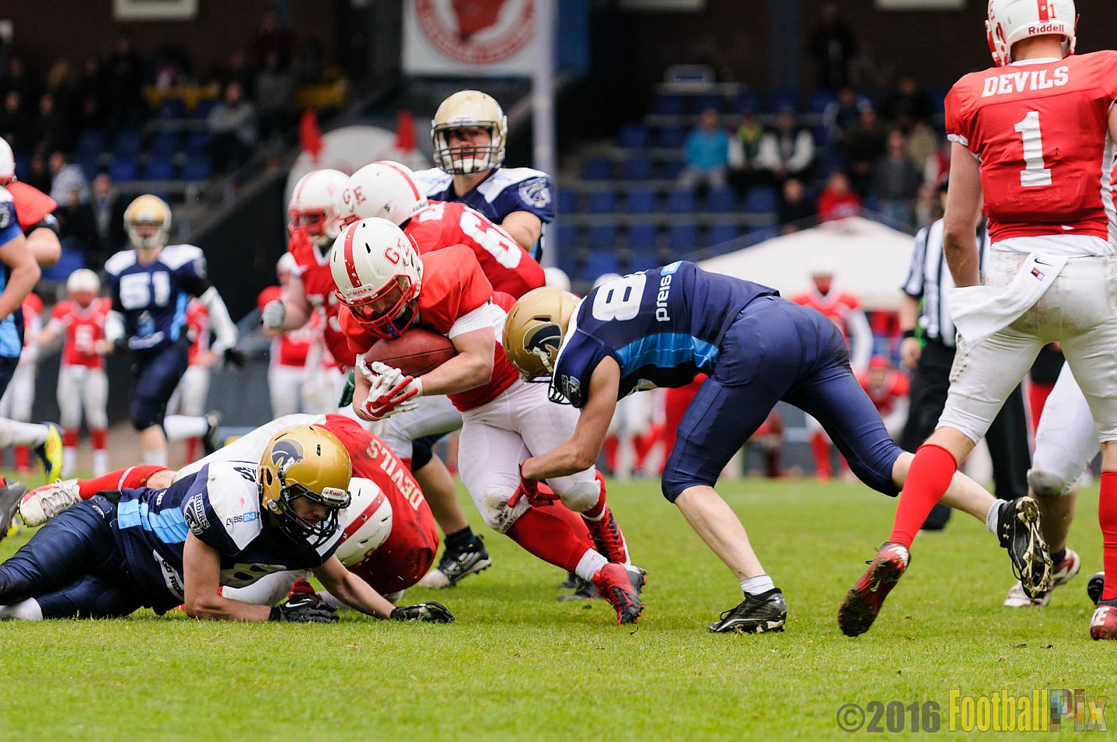 Gelsenkirchen Devils vs. Schiefbahn Riders - 30.04.2016 OL NRW: Gelsenkirchen Devils vs. Schiefbahn Riders (37:25)