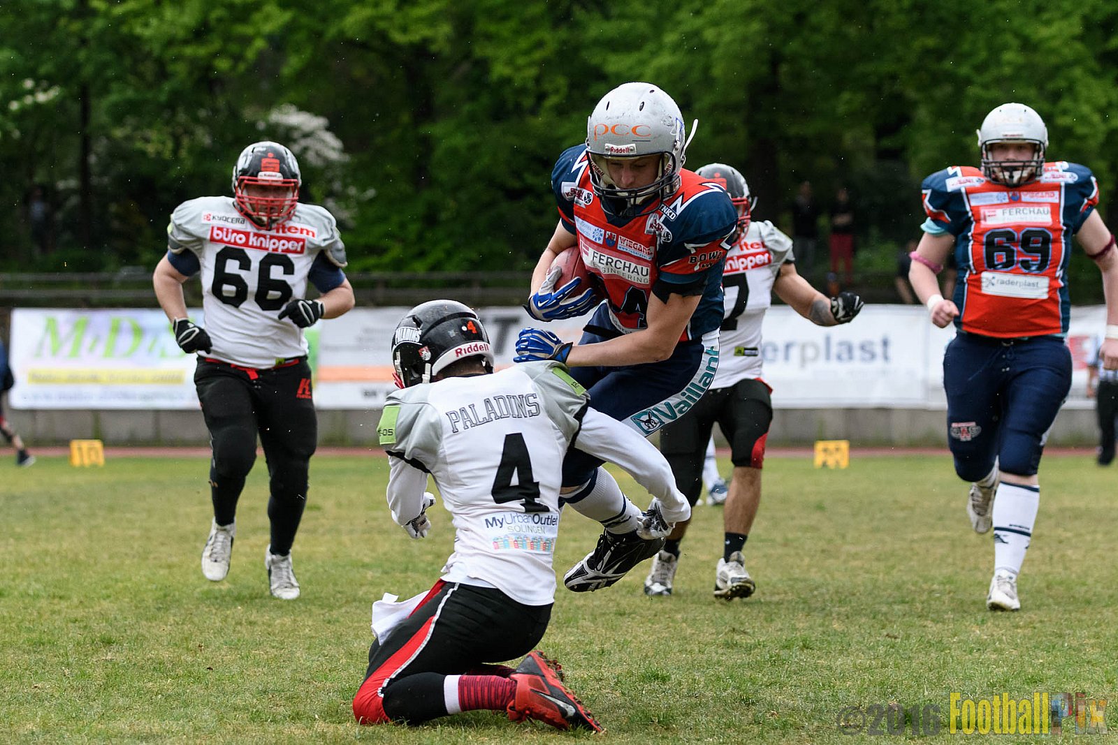 Remscheid Amboss vs. Solingen Paladins - 22.05.2016 RL NRW: Remscheid Amboss vs. Solingen Paladins (28:29)