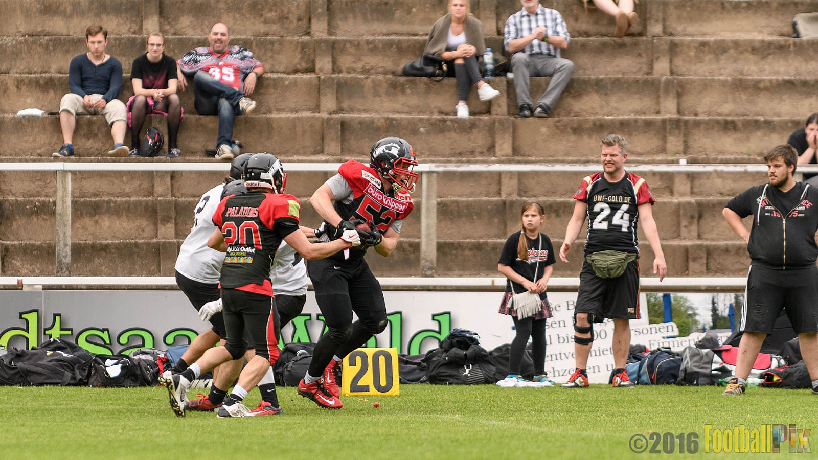 Solingen Paladins vs. Cologne Falcons - 28.05.2016 RL NRW: Solingen Paladins vs. Cologne Falcons (21:7)
