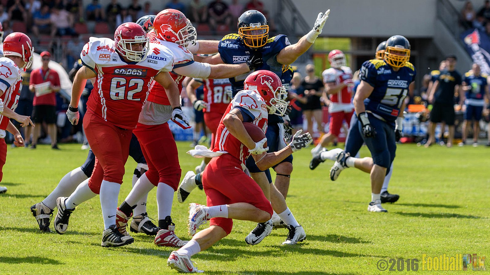 Essen Assindia Cardinals vs. Lübeck Cougars - 05.06.2016 GFL2: Essen Assindia Cardinals vs. Lübeck Cougars (16:35)