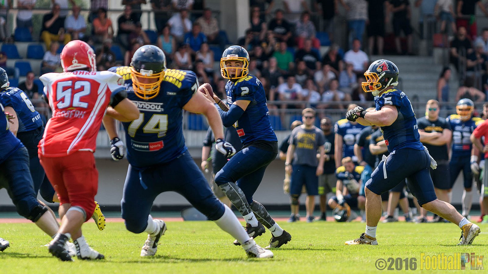 Essen Assindia Cardinals vs. Lübeck Cougars - 05.06.2016 GFL2: Essen Assindia Cardinals vs. Lübeck Cougars (16:35)