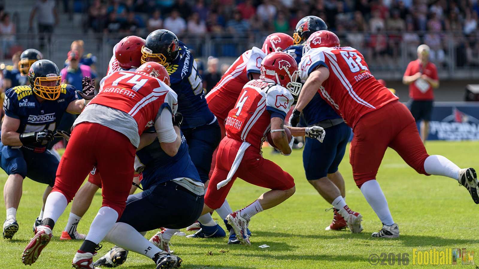 Essen Assindia Cardinals vs. Lübeck Cougars - 05.06.2016 GFL2: Essen Assindia Cardinals vs. Lübeck Cougars (16:35)
