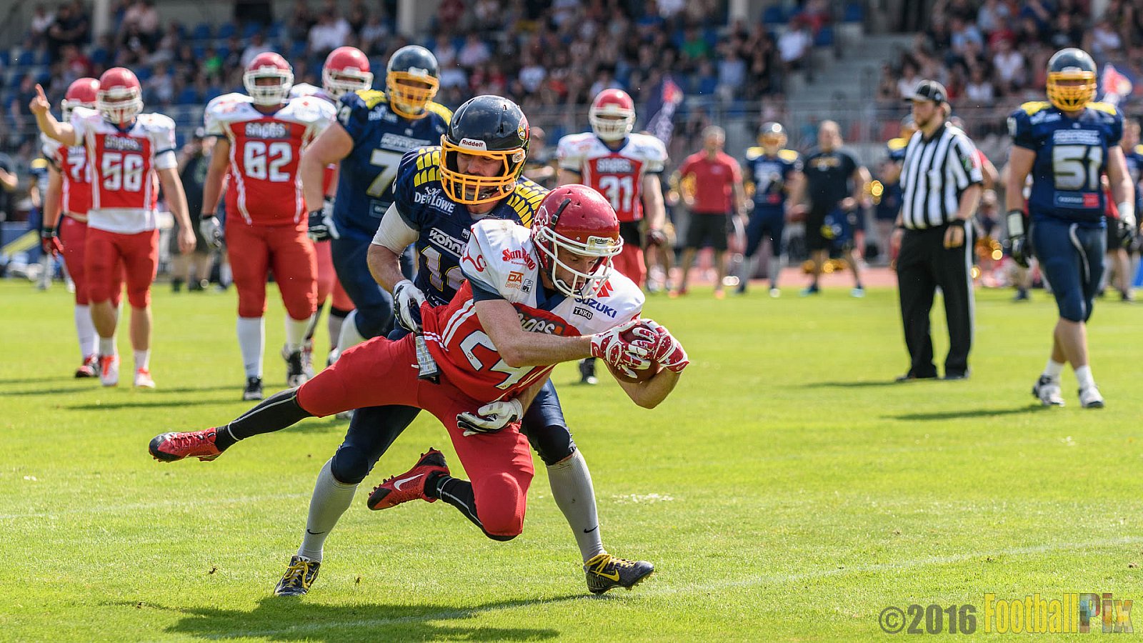 Essen Assindia Cardinals vs. Lübeck Cougars - 05.06.2016 GFL2: Essen Assindia Cardinals vs. Lübeck Cougars (16:35)