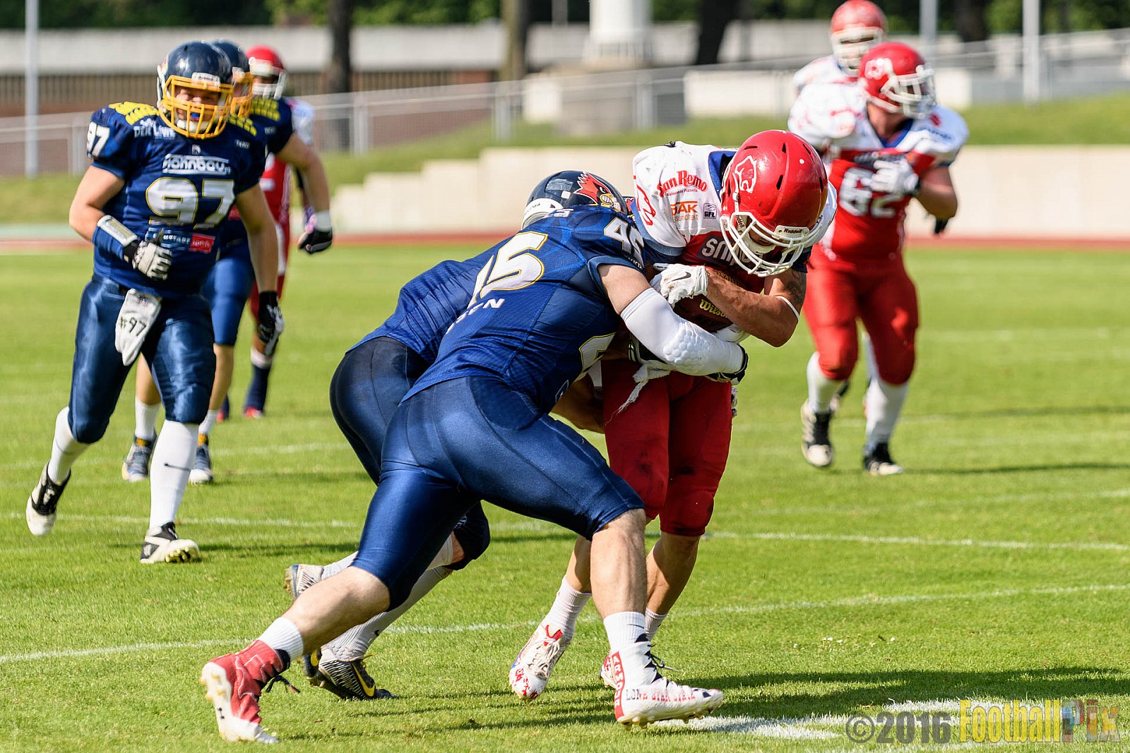 Essen Assindia Cardinals vs. Lübeck Cougars - 05.06.2016 GFL2: Essen Assindia Cardinals vs. Lübeck Cougars (16:35)