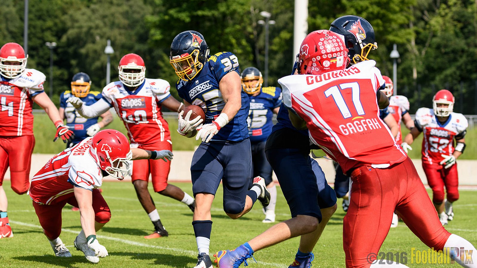 Essen Assindia Cardinals vs. Lübeck Cougars - 05.06.2016 GFL2: Essen Assindia Cardinals vs. Lübeck Cougars (16:35)