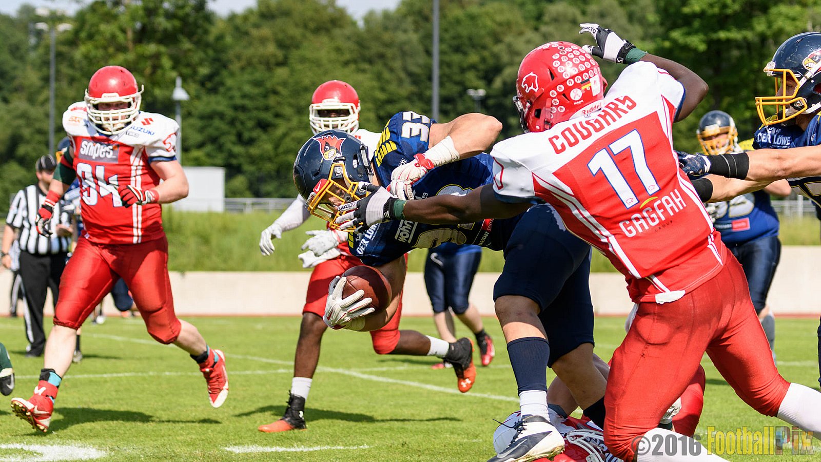 Essen Assindia Cardinals vs. Lübeck Cougars - 05.06.2016 GFL2: Essen Assindia Cardinals vs. Lübeck Cougars (16:35)