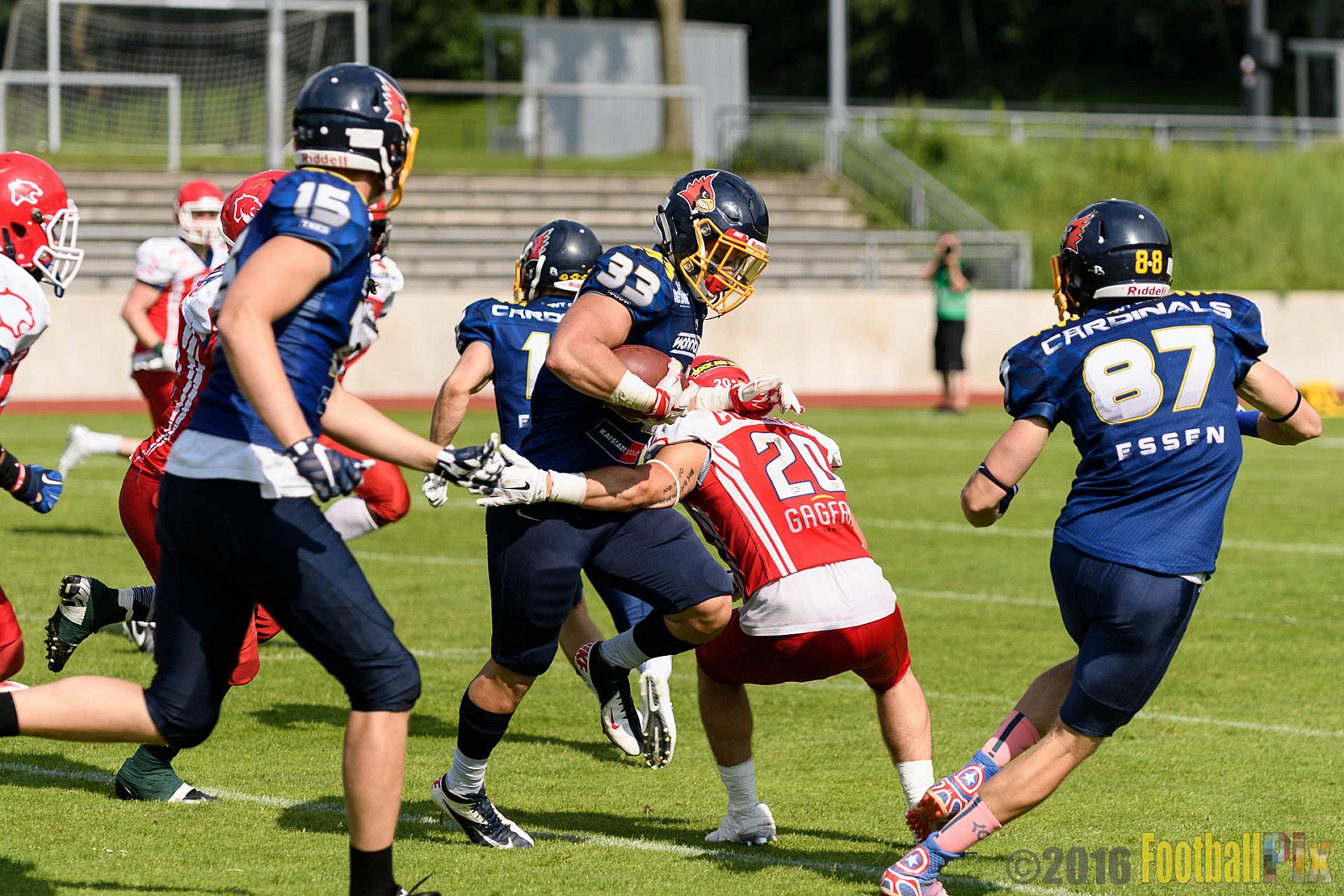 Essen Assindia Cardinals vs. Lübeck Cougars - 05.06.2016 GFL2: Essen Assindia Cardinals vs. Lübeck Cougars (16:35)