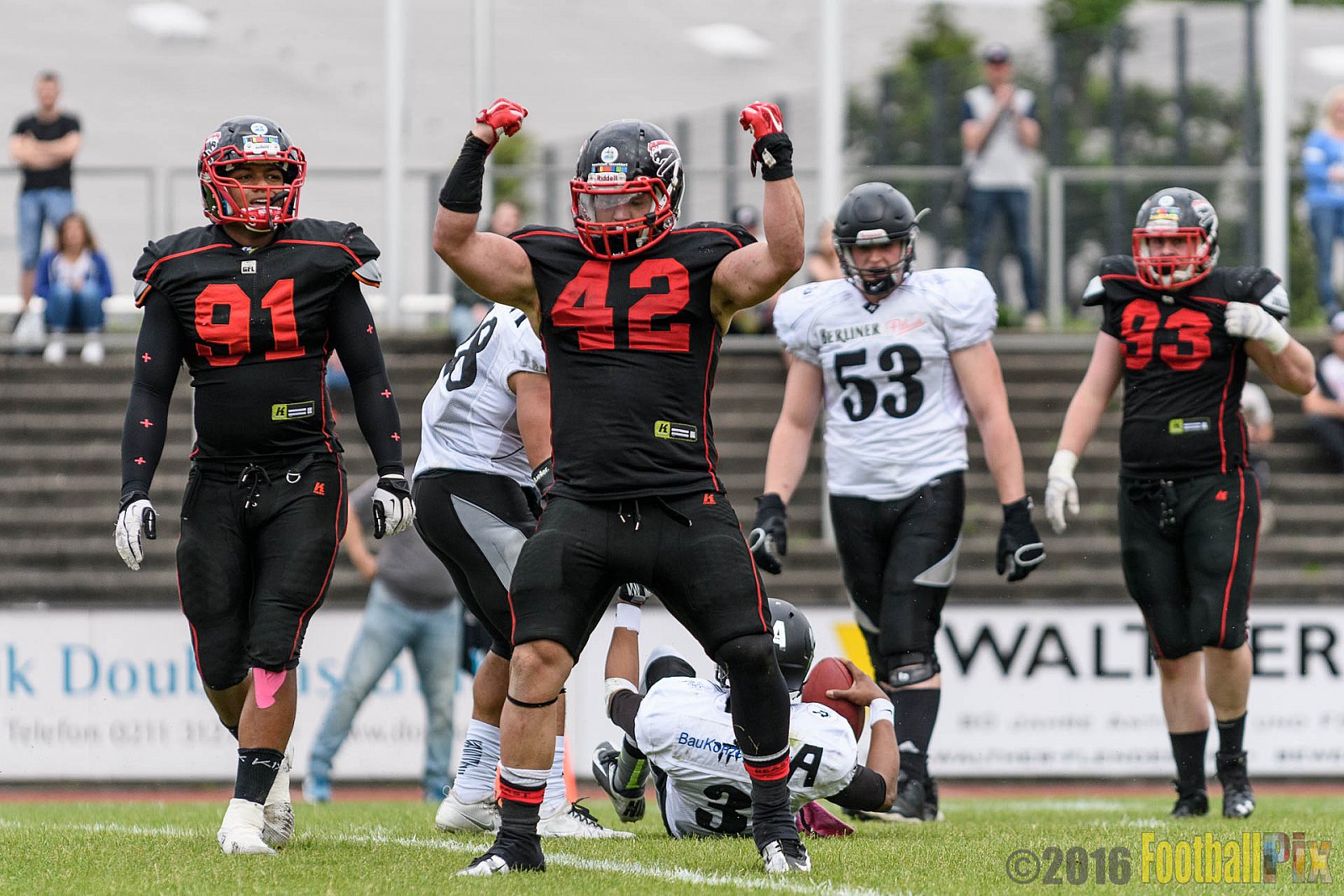 Düsseldorf Panther vs. Berlin Rebels - 16.07.2016 GFL Nord: Düsseldorf Panther vs. Berlin Rebels (14:36)