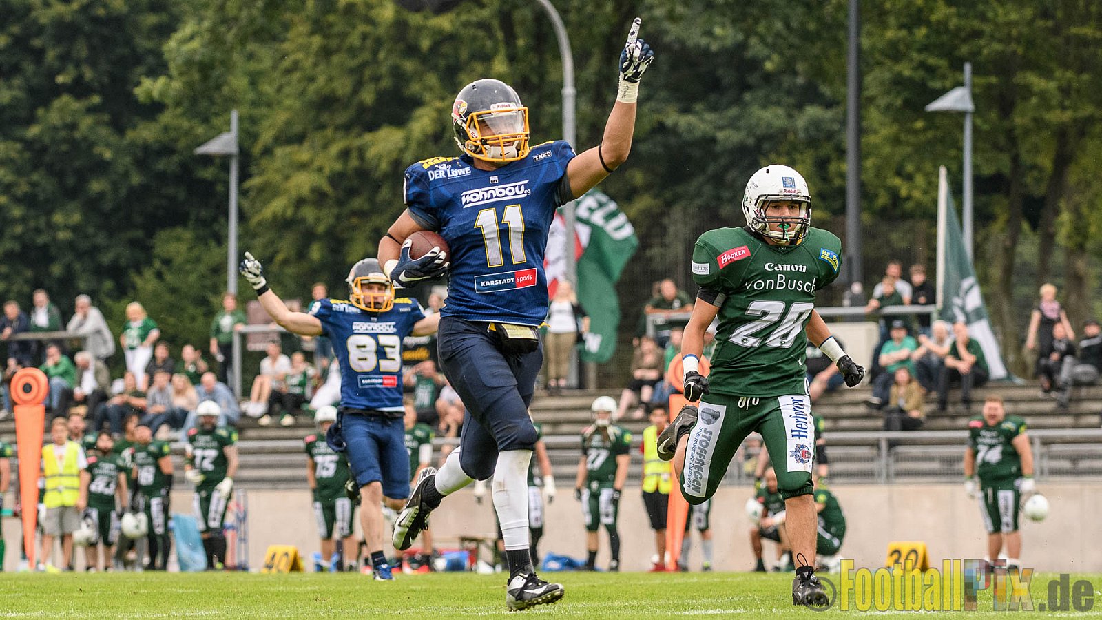 Essen Assindia Cardinals vs. Bielefeld Bulldogs - 13.08.2016 GFL2: Essen Assindia Cardinals vs. Bielefeld Bulldogs (49:6)